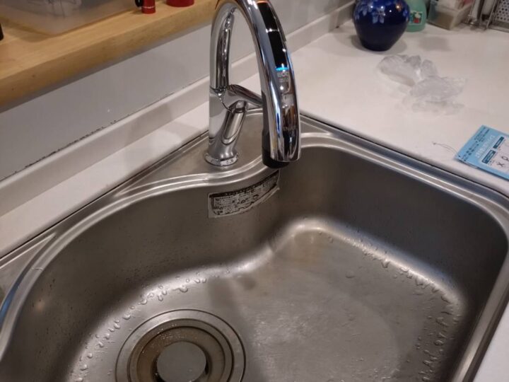 【岡山市南区】N様邸 キッチンの水栓交換工事