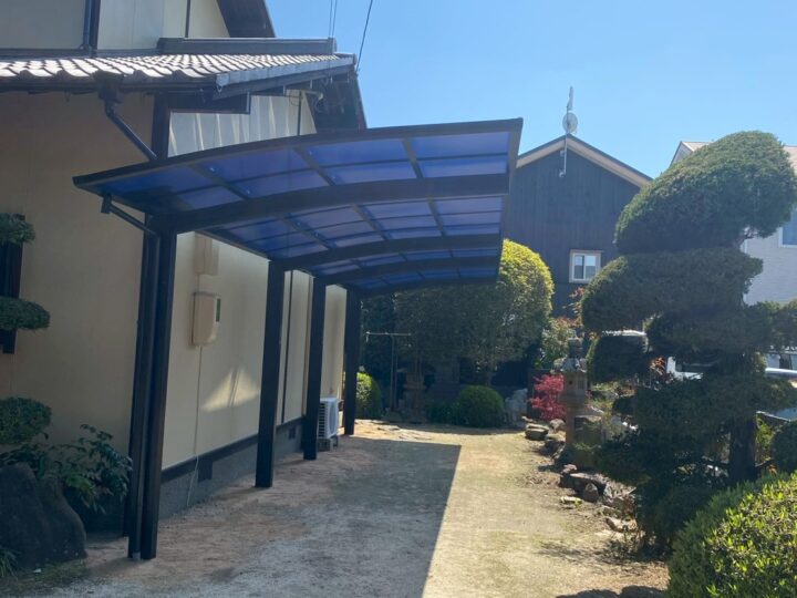 【岡山市北区】Y様邸_カーポート新設工事（外構工事）