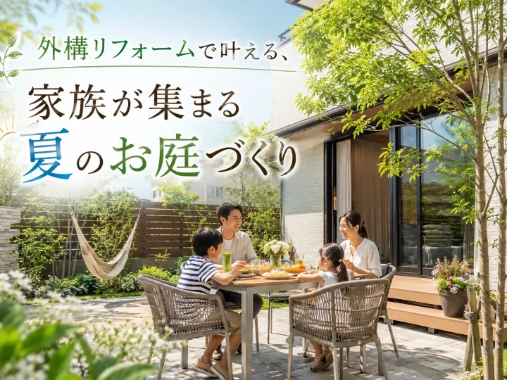 【実例紹介】外構リフォームで叶える、家族が集まる夏のお庭づくり