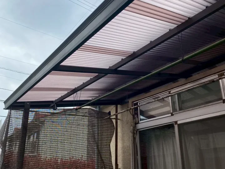 【岡山市南区】D様邸 ベランダ屋根交換工事