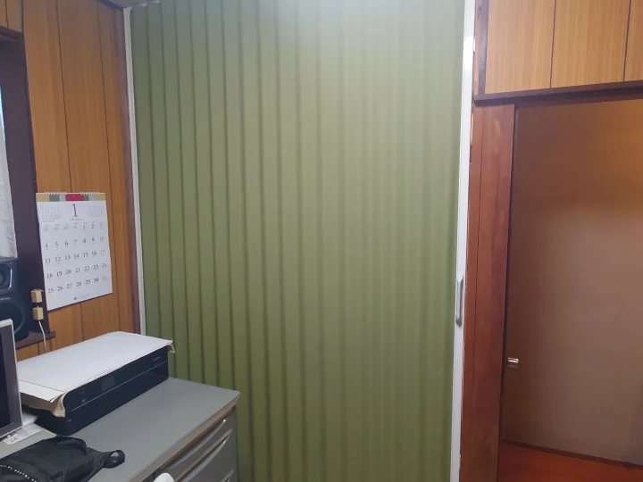 【岡山市】アコーディオンカーテン交換工事