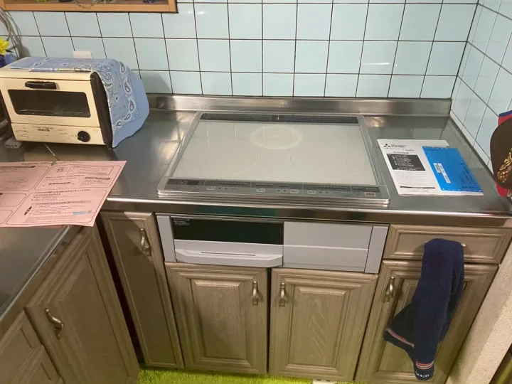 【岡山市南区】D様邸 ガスコンロからIHクッキングヒーターへ